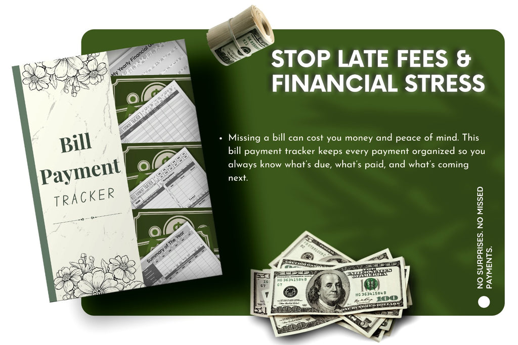 Bill Payment Tracker: Organize Your Bills with This Monthly Bill Payment PDF Journal